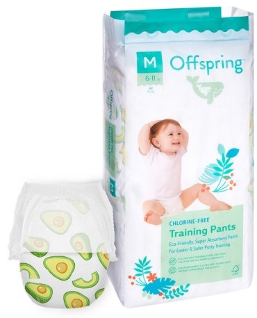Offspring трусики подгузники для детей Авокадо M (6-11кг) 42 шт