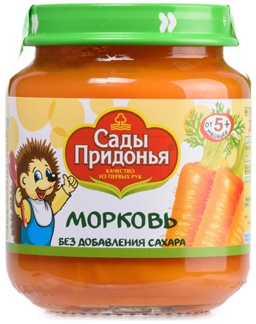 Сады Придонья Пюре Морковь 80г с 4 мес. стекло