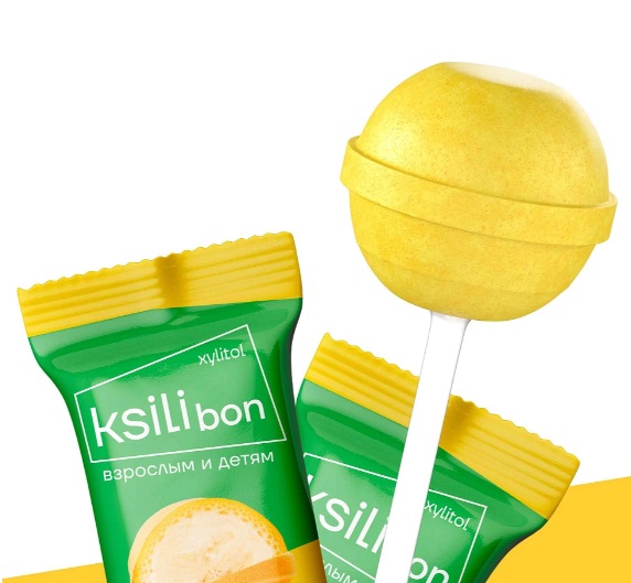 Леденец на палочке Ksilibon Lolipop Тропический Банан 50гр