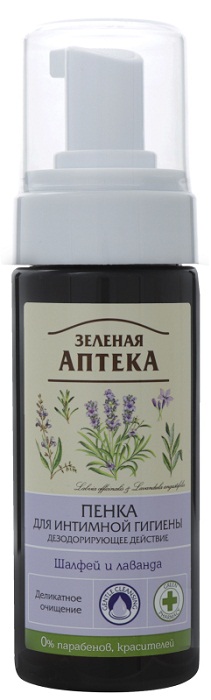 Зеленая Аптека Пенка для интимной гигиены 150 мл Шалфей и Лаванда