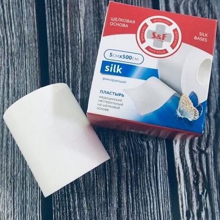 Лейкопластырь Рулонный Шелковый 5*500см S&F STICK&FIX