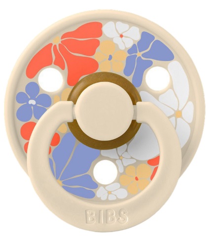 Пустышка латексная 6м+ Bibs Studio Pacifier Colour Flower разм.2 Ivory арт.20014216