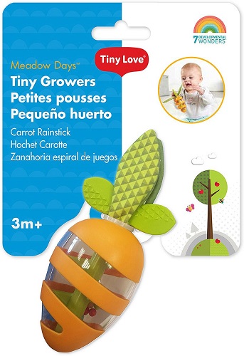 TINY LOVE Carrot Rainstick Развивающая игрушка Морковка 3м+