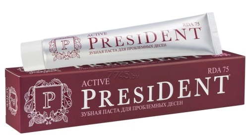Зубная паста PRESIDENT Active Для проблемных десен 75мл