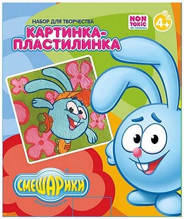 Креативное творчество 3+ Картинка-пластилинка СМЕШАРИКИ - Крош арт.85874