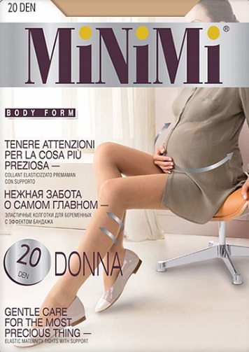 MINIMI Колготки для беременных 20 den Donna Caramello 2-S