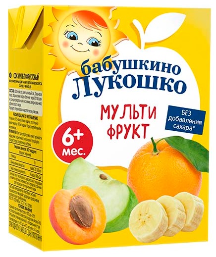 Бабушкино Лукошко Сок Мультифруктовый восстановленный 0,2л т/пак