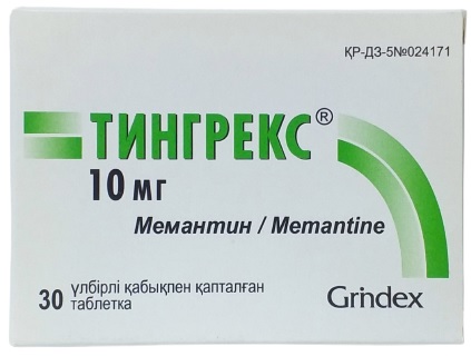 Тингрекс табл. 10 мг №30 ( мемантин ) (Упаковка)