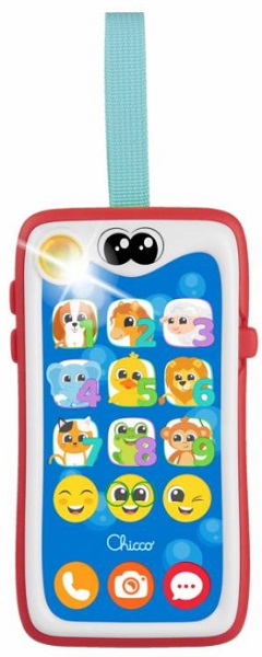 CHICCO Игрушка пластиковая музыкальная Мой первый смартфон 6м+