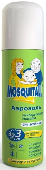 Репеллент Аэрозоль от Комаров Универсал MOSQUITALL 150 мл