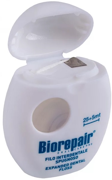 Зубная нить Невощеная губчатая BIOREPAIR Чувствительные десны