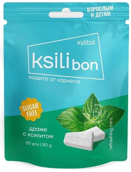 Драже Drops Ksilibon Мята 50гр