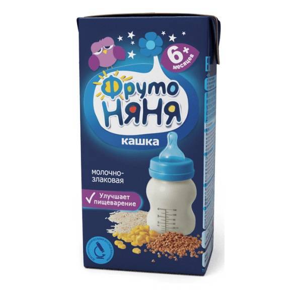 ФрутоНяня Кашка молочно- злаковая 0,2л т/пак ночная с 6 мес.