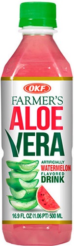 Фармерс Aloe Vera Drink Напиток безалкогольный негазированный "Алоэ Вера- Арбуз" 0,5л