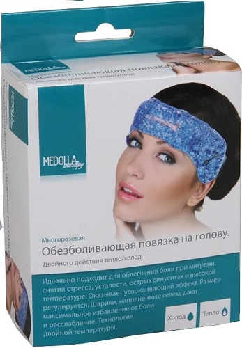 Medolla Повязка компресс для головы гелевый _>