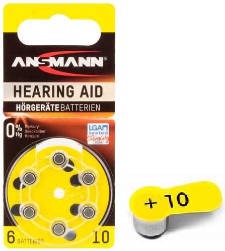Батарейка ANSMANN код 10 ( 6 шт ) ( PR70 ) 1,45V Т/Д (Упаковка)