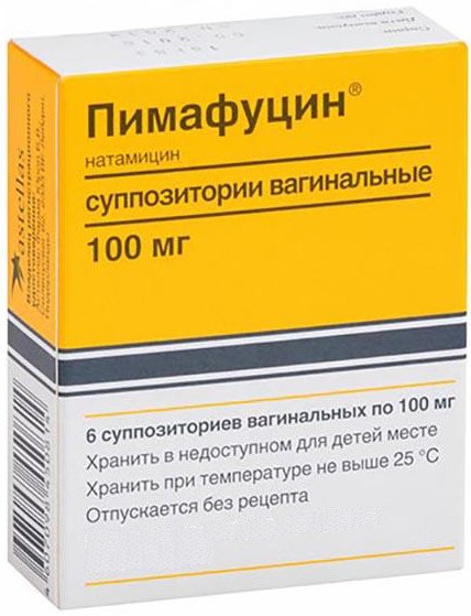 Пимафуцин супп. ваг. 100 мг №3 (натамицин)