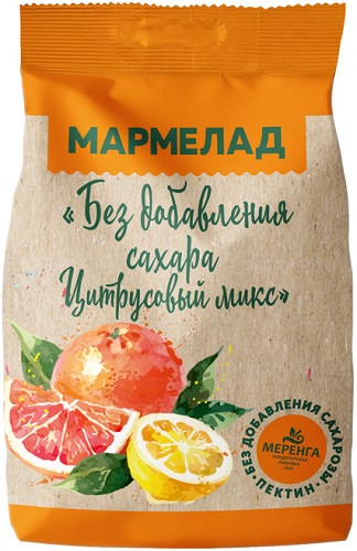 Меренга Мармелад желейный в кокосовой обсыпке 220г Цитрусовый микс Карамелия