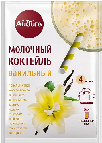 Айдиго Молочный Коктейль Ванильный 60г 