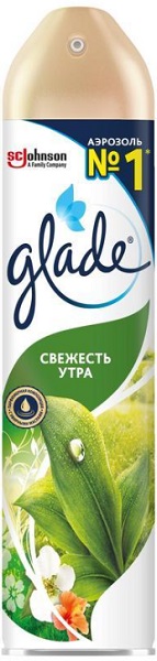 GLADE аэрозоль освежитель воздуха Свежетсь утра 300 мл