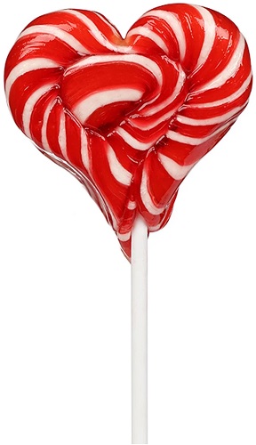 Карамель на палочке MAGIC SWEETS Сердечко 45 гр #
