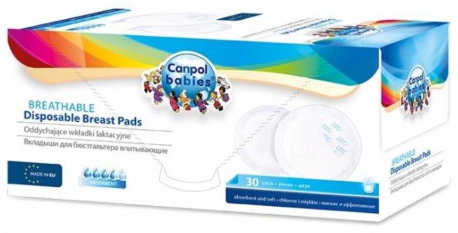 Прокладки для груди CANPOL BABIES 30 шт арт.1/653 Одноразовые