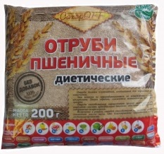 СахарOFF Отруби Пшеничные диетические 200г