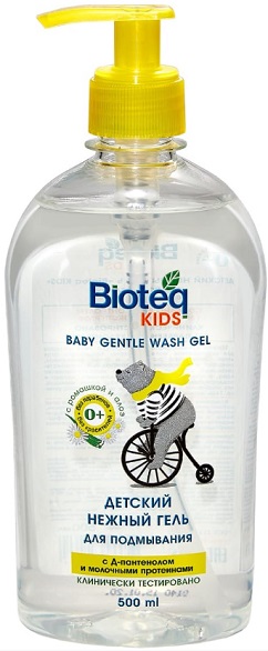 Нежный гель для подмывания Bioteq Kids с Ромашкой и Алоэ 500 мл