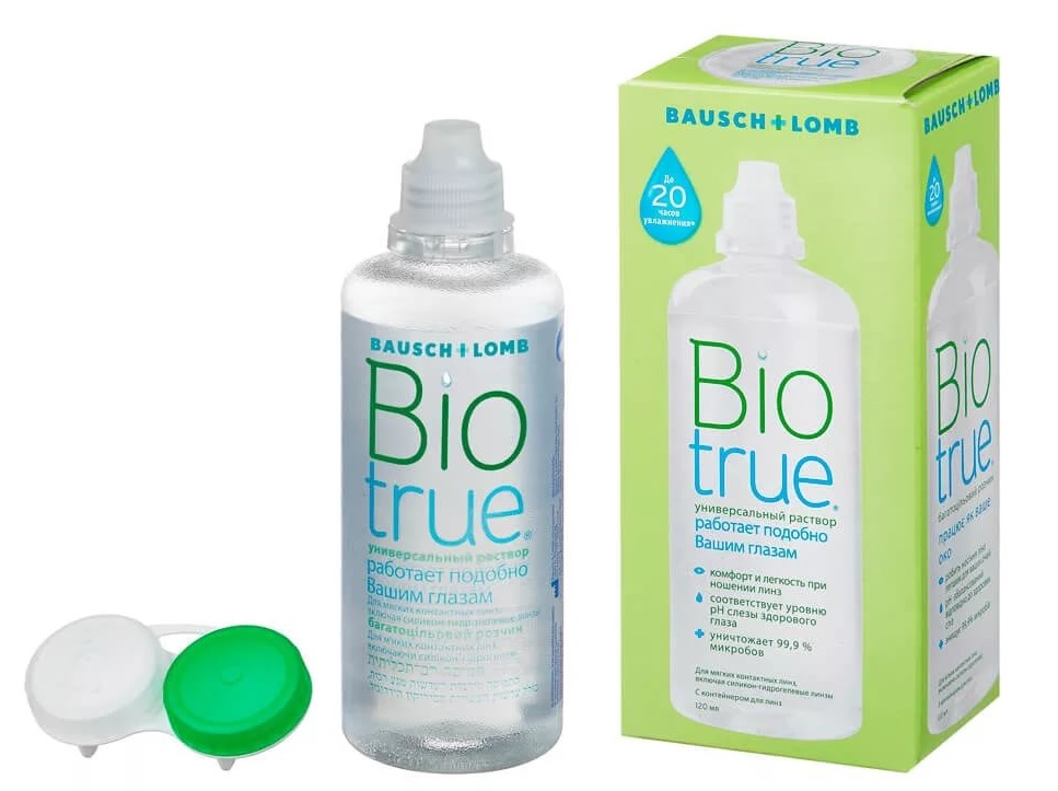 Раствор для линз Bio true 120 мл #