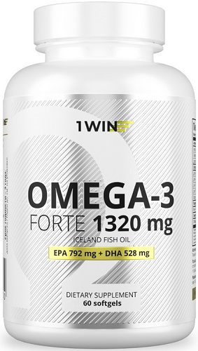 1WIN Омега-3 Форте 1320мг №60 капс  &
