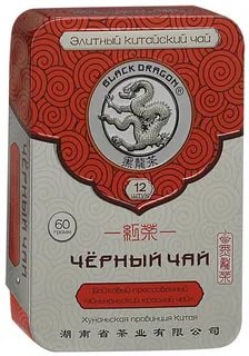 Black Dragon Чай Черный прессованный 60г(12 порций по 5 г)