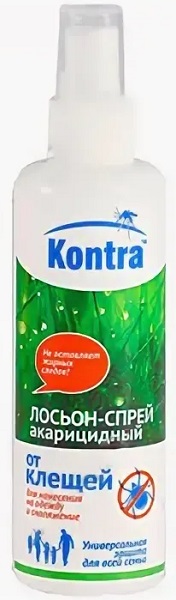 Репеллент Лосьон спрей от клещей KONTRA 100 мл