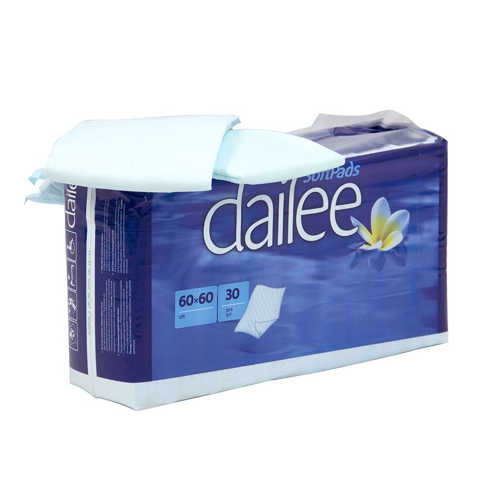 Пеленки одноразовые 60*60см 30шт DAILEE