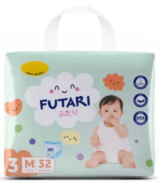 Трусики подгузники для детей FUTARI M32 ( 6-10кг ) 32шт