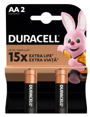 Батарейка DURACELL Basic АА 2KP CEBALK NC DIM (2шт) арт.5015103