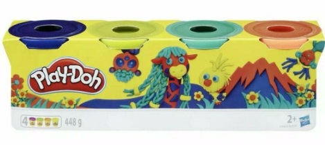 Play Doh Набор пластилина из 4-х банок в ассорт.