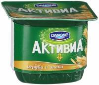 Данон Активиа Биойогурт Отруби- злаки 2,9% 120г густой обогащ