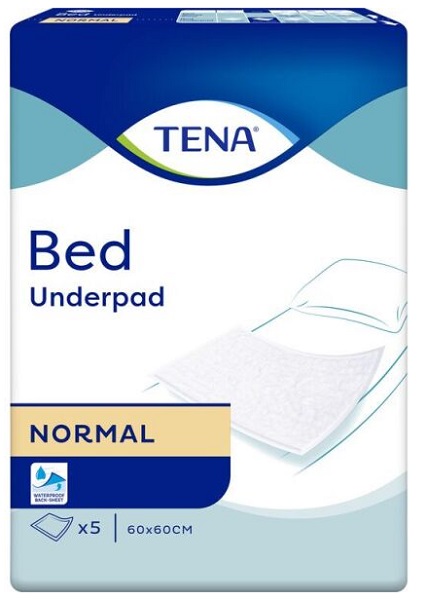 Пеленки одноразовые 60*60см 5шт TENA Bed Normal