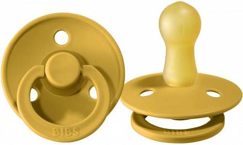 Пустышка латексная 6-18м Bibs Colour Mustard арт.200254