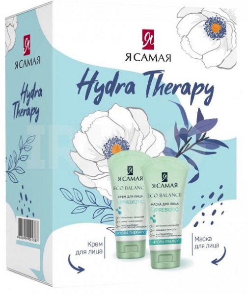 Я САМАЯ подарочный набор Hydra Therapy маска для лица + крем для лица