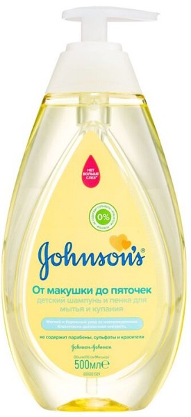 JOHNSON`S Шампунь и пенка От макушки до пяток 500 мл