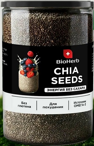 BioHerb Семена Чиа 300г банка