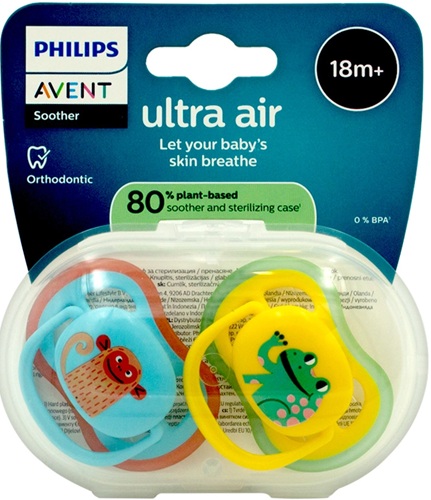 Соска-Пустышка Ultra soft AVENT 18+м (2шт) SCF349/58