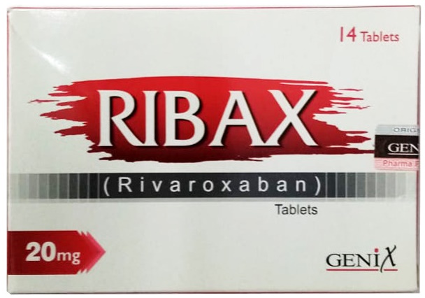 Рибакс табл 20 мг №14 ( ривароксабан ) Ribax