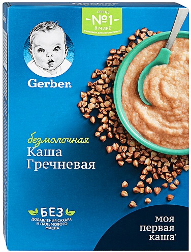 Гербер Каша безмолочная Гречневая 180г с 4 мес.