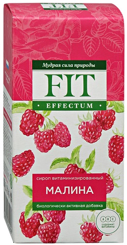 Fit Effectum Сироп Малина 250мл витаминизированный со стевией