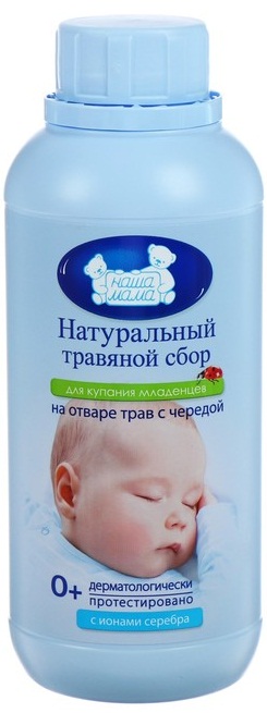 НАША МАМА Травяной сбор с Чередой 500 мл для купания младенцев 3501-1