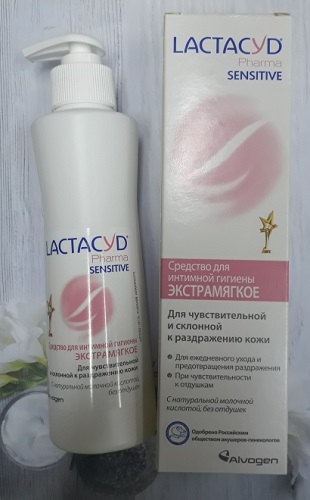 Лактацид Pharma Sensitive для интимной гигиены Экстрамягкий 250 мл ALVOGEN #>