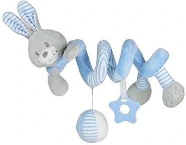 Игрушка спираль на кроватку Кролик синий BABY MIX арт.40867