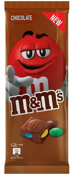 Плитка молочного шоколада M&M's Шоколад 165гр